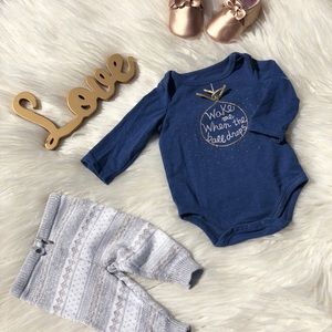 Sparkly little gray and gold pants